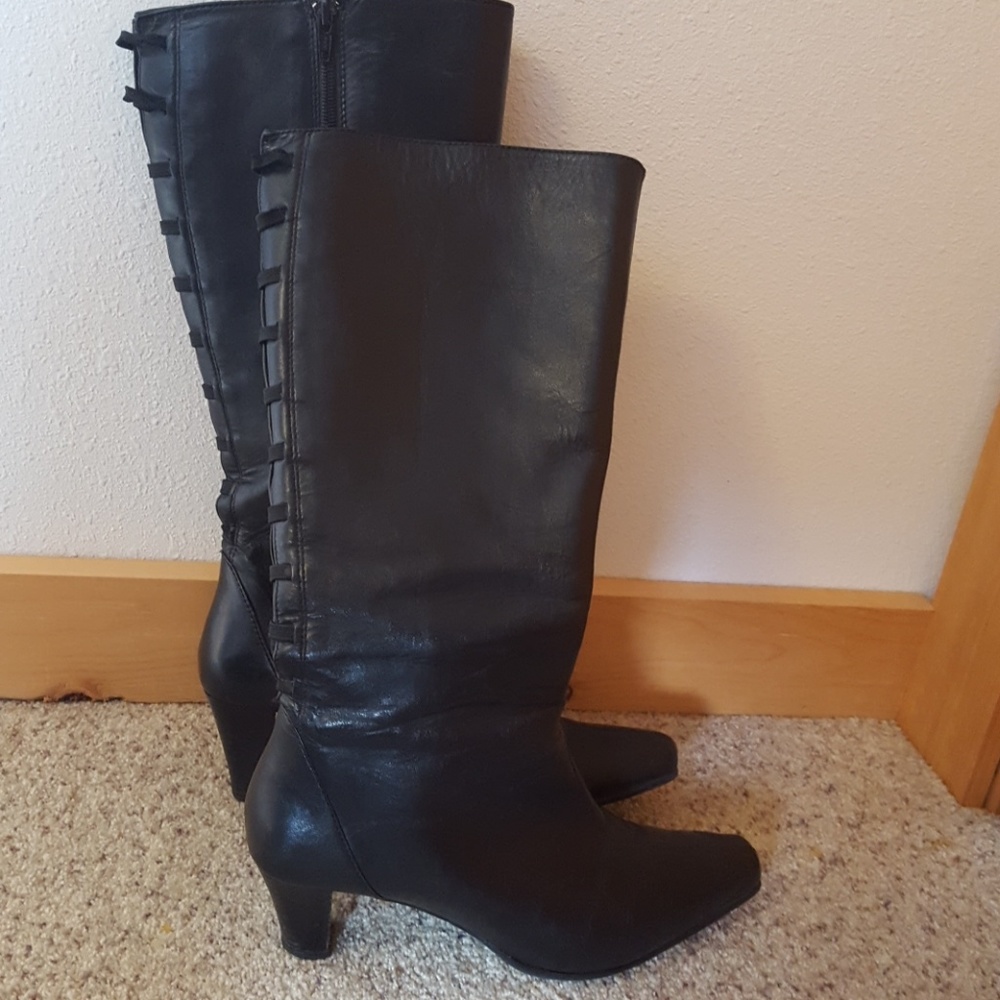 Dressy leather boots